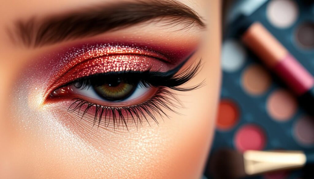 Augen-Make-up Anwendung