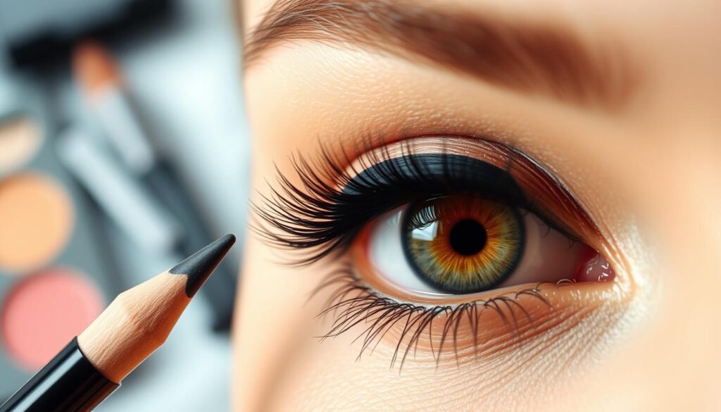 Präziser Eyeliner Anwendung