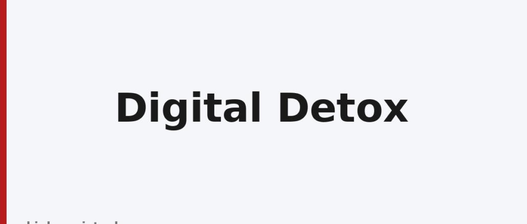Digital Detox