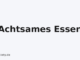 Achtsames Essen