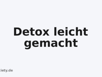 Detox leicht gemacht