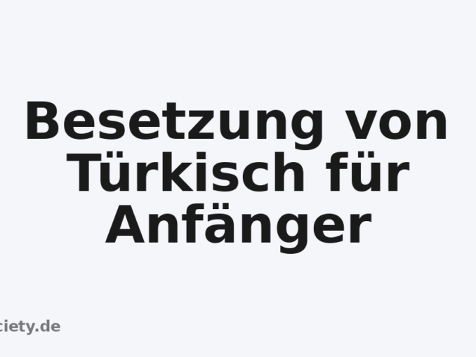 Besetzung von Türkisch für Anfänger