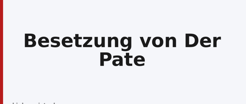 Besetzung von Der Pate