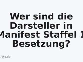 Wer sind die Darsteller in Manifest Staffel 1 Besetzung?