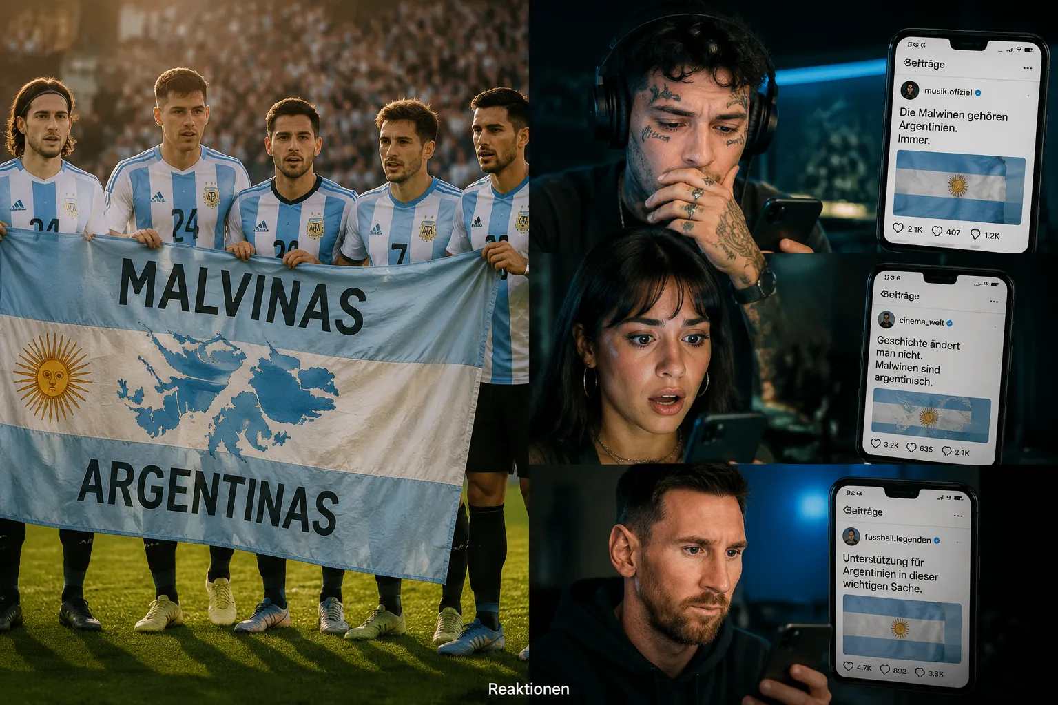Welche Prominenten haben zur argentinischen Banner-Kontroverse beim MundialDeFutbol2026 Stellung genommen?