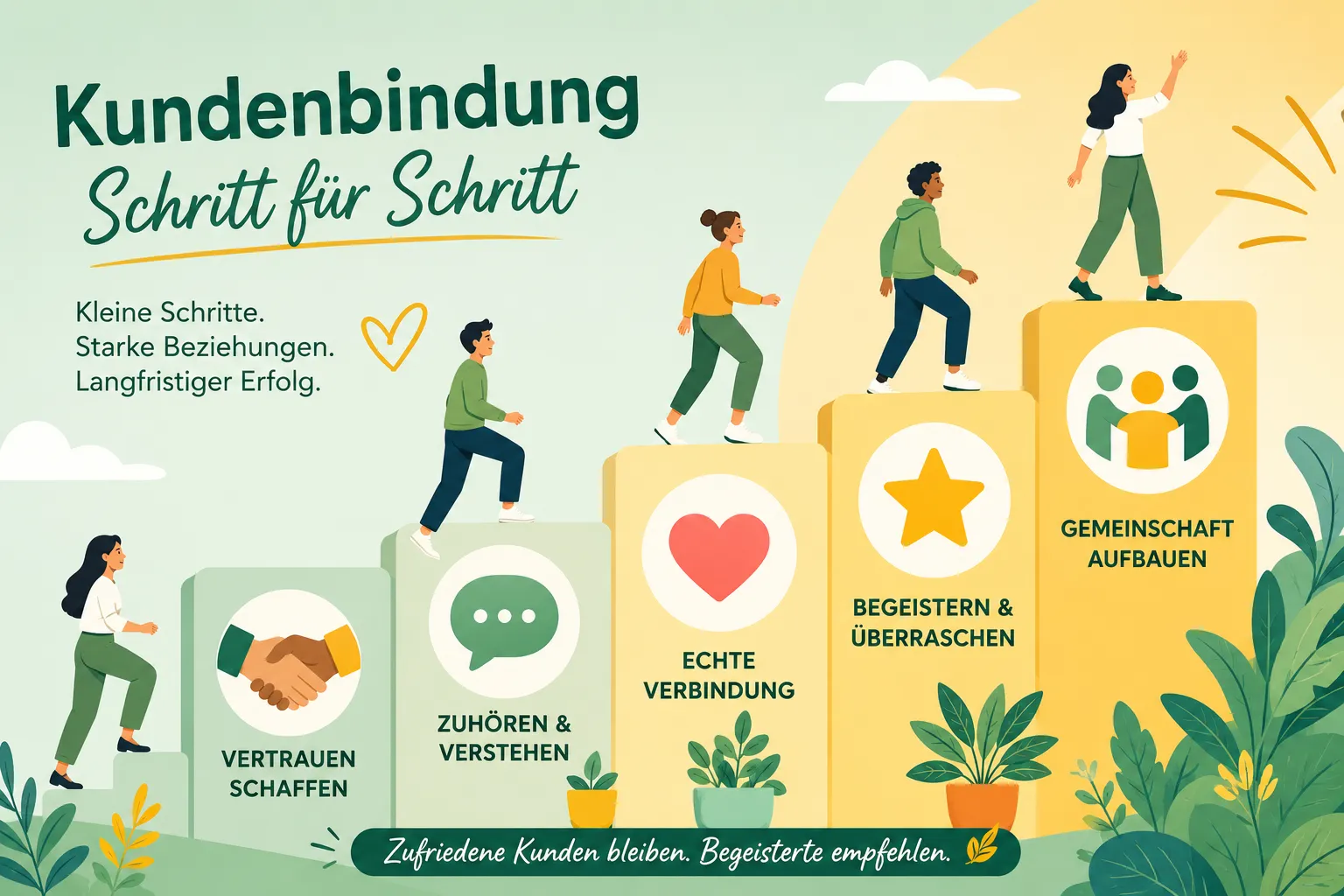 Wie bauen kleine Unternehmen Kundenloyalität auf ohne großes Budget?