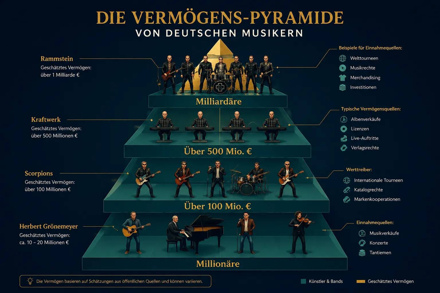 Deutsches Musiker Nettovermögen Ranking: Ein Überblick