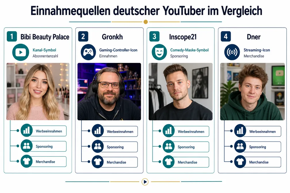 Wer sind die reichsten deutschen YouTuber 2026?